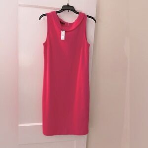 NWT Hot Pink Jersey Talbots Sheath Dress